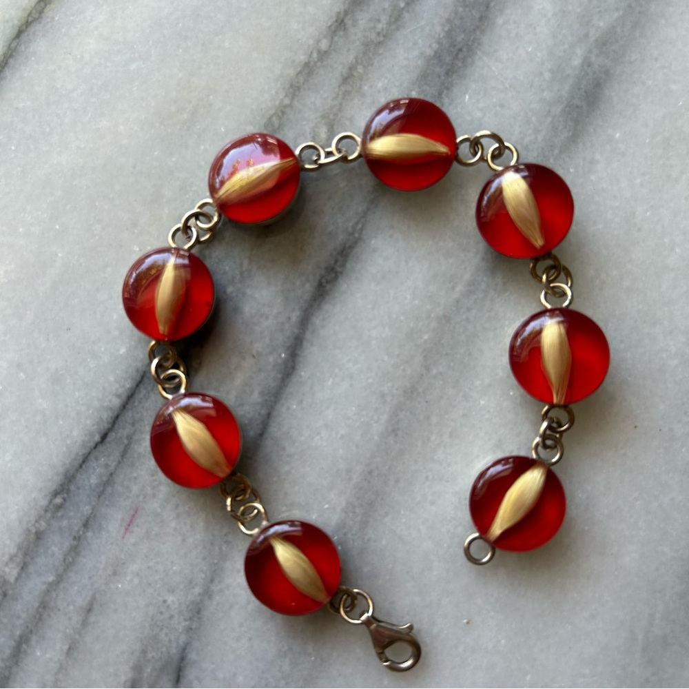 Sterling Silver Link Bracelet Boho